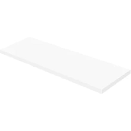 Aquazuro Wastafelblad Napoli - Hout - Gelakt - Wit - 180x48cm