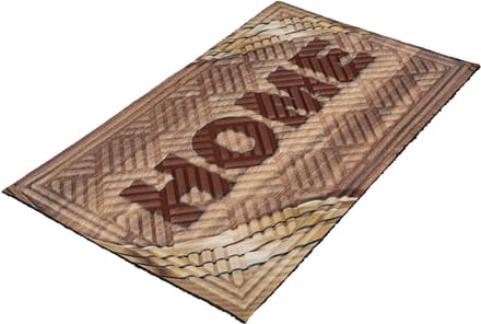 KOTARBAU® Droogloopmat, Deurmat Binnen, Rubber Polypropyleen, 45 x 75 cm, Schoonloopmat, Inloopmat, Vuilvanger, Vuilvangmat, Entreemat, Rechthoekig- Antislip, met Opdruk Home