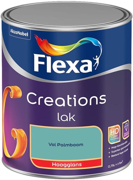 Flexa - Creations Lak Hoogglans - Vol Palmboom - Mengverf - 750 Ml