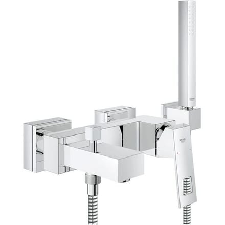 GROHE Eurocube Badkraan - met badset - 15cm - chroom - 23141000