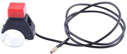 Motor Schakelaar - Noodstop Knop - Motor Uitschakelen - Universele Pasvorm - 22mm Stuur - Zwart