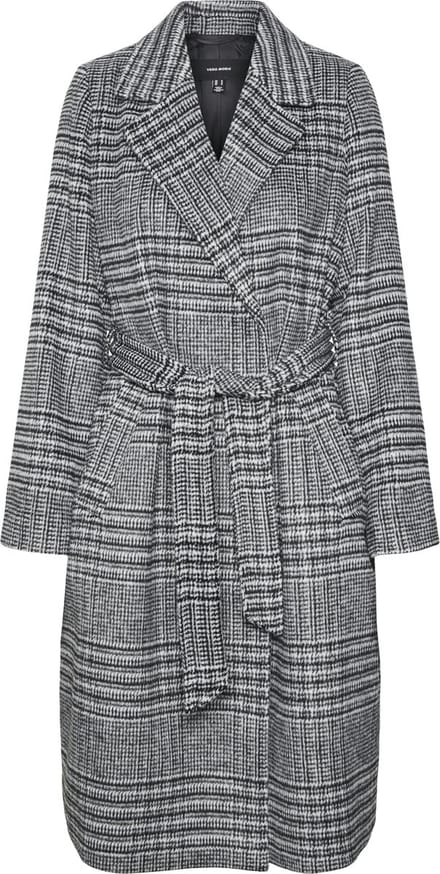 VERO MODA - VMLUCK LONG CHECK COAT BOO - Dames - Gewatteerde jassen