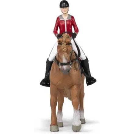 Beeldje Papo Cheval de promenade et sa cavalière