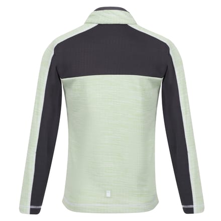 Regatta Kinderen/Kinderen Hewley Recycled Half Zip Fleece Top (Stil Groen/Grijs)