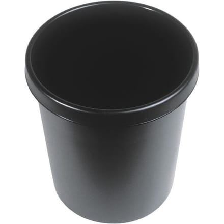 Helit the german H6106295 Prullenbak 45 l (Ø x h) 39 cm x 48 cm Polyethyleen Zwart 1 stuk(s)