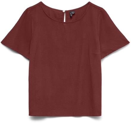 VERO MODA - VMMYMILO SS O-NECK TOP WVN GA - Dames - Blouses
