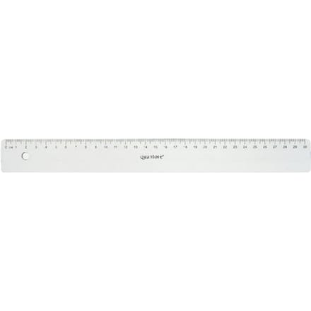 Liniaal Quantore 30cm kunststof transparant