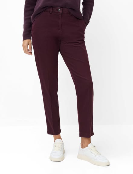 Brax Dames Chino  Style MARON S BLACKBERRY VIOLET, donkerpaars, maat 52