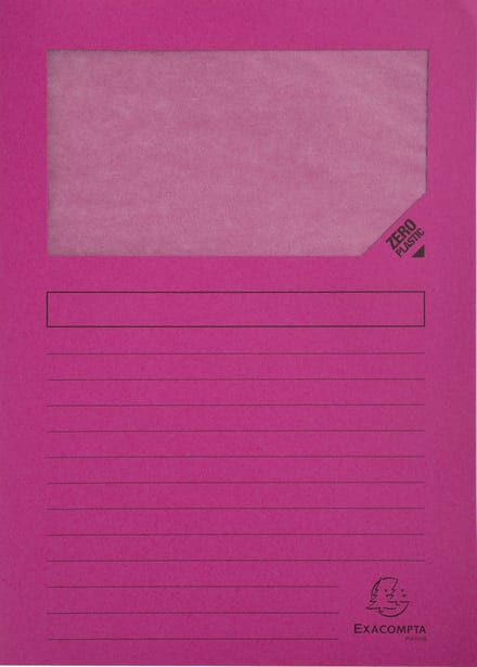 Exacompta 4x FOREVER® Pak van 100 venstermappen 120g/m2 - 22x31cm voor A4 - Fuchsia - 50108E