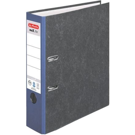 herlitz ordner maX.file nature, A4, rugbreedte 80 mm, blauw