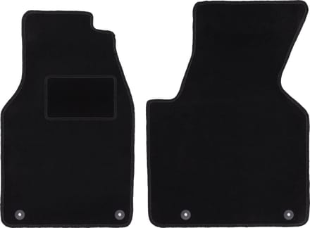 Zwarte velours vloermatten voor: Volkswagen Transporter T4 Multivan bestelbus (1993-2001)