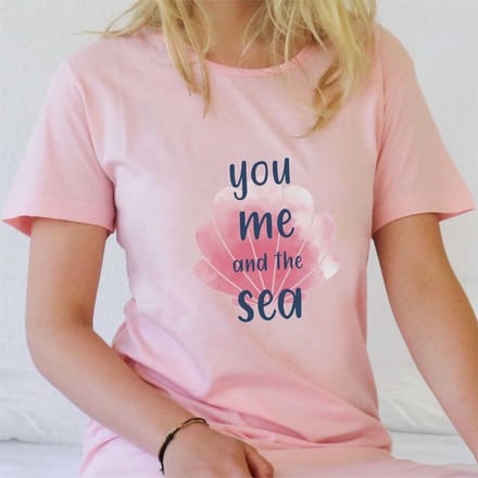 Temptation Dames Nachthemd - Bigshirt - Korte Mouwen - Roze - Maat S