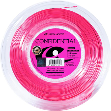 Solinco Confidential SOFT 1.30 mm 200m Tennisracketsnaar Roze