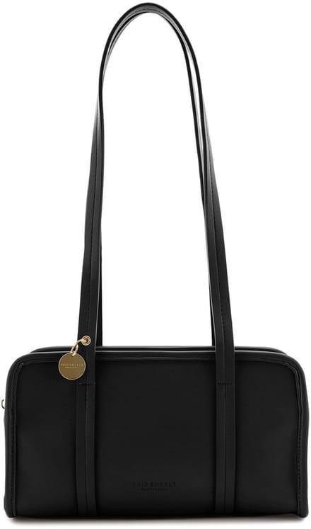 SEIDENFELT MANUFAKTUR schoudertas Nelma Bowling Bag Black zwart