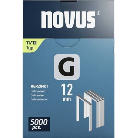 Novus Tools 042-0768 Nieten met plat draad Type 11 5000 stuk(s) Afm. (l x b) 12 mm x 10.6 mm