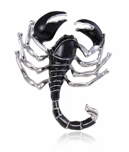 Broche schorpioen zwart - Charme Bijoux