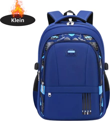 Nivard Rugzak - Dames - Heren - Meisje - Jongens - Backpack - Schooltas - Laptoptas - Blauw - Klein Model