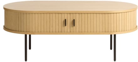Salontafel Nola Ovaal 120x60 cm - Naturel