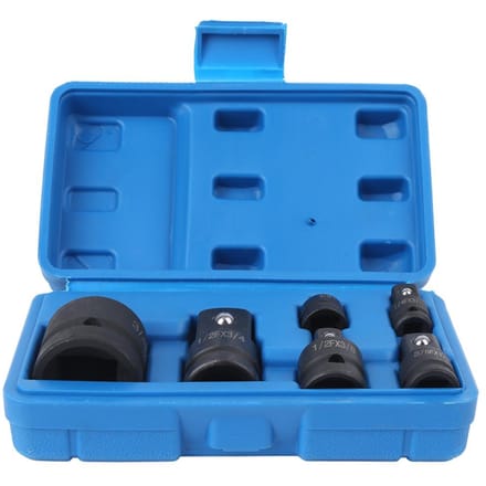 6-delige set Impactdopsleutelconverter Verloopstukset 1/2in 1/4in 3/8in 3/4in blue