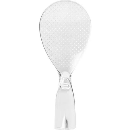 Cuillère à riz mignonne en plastique antiadhésive, transparente et colorée, ustensile de cuisine white