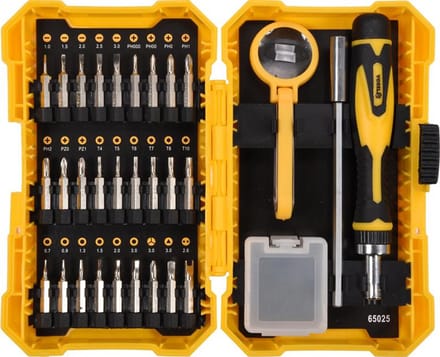 Vorel 65025 - Schroevendraaier Set - Ratelschroevendraaier - 31 Stuks - Ergonomische Handgreep