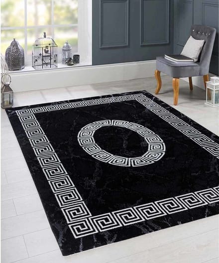 Flycarpets Marlon Laagpolig Vloerkleed Modern - Zwart - 120x170 cm