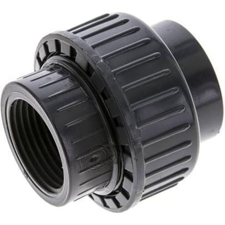PVC Lijmmof Binnendraad Rp 1'' FKM