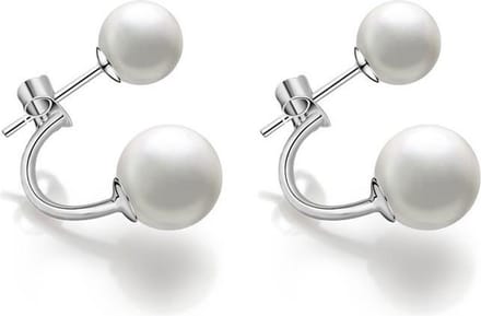 Oorbellen Zilver - Dubbele Parel - Double Dots