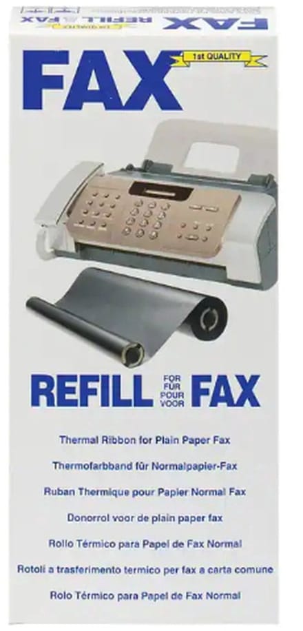 Niceday Faxrollen PC-202RF 20 x 5 x 5 cm Schwarz 2 Stück