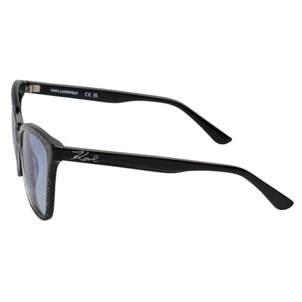Karl Lagerfeld Kl 988s 002 Dames Zonnebril Glittered Black/54 white
