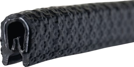 Kantbescherming Klembereik.1-4mm L.10m B.10mm H.14,5mm zwart TECWERK