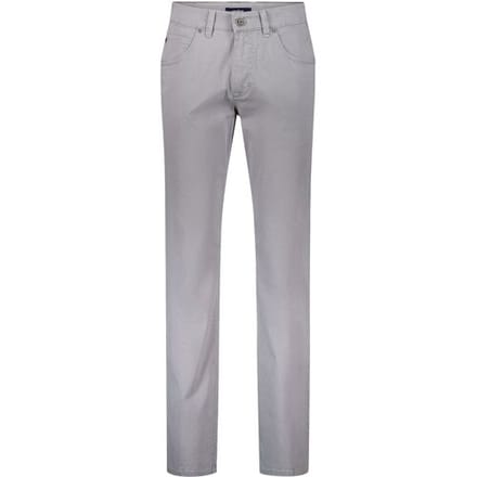 Gardeur Broek Bill Fine Pattern Cotton Comfort Stretch Soft Wash-out Effects Licht Grijs / male