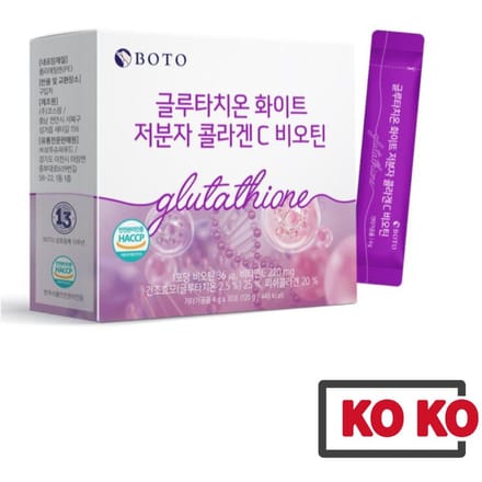 [BOTO] Glutathion Wit collageen Klein molecuul Vitamine C Biotine 4 g X 30 zakjes