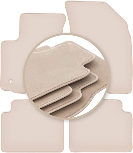 PREMIUM beige matten voor: Daewoo Kalos hatchback, sedan 2002-2011