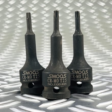 Smoos® Losse inwendige T40 torx krachtdop met 1/2 opname - 3 stuks