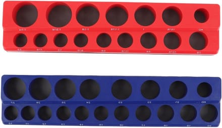 Magnetische Sockethouder - Socket Organizer - Reparatieprojecten - Metrische SAE Compatibel - 2 Stuks - Zwart