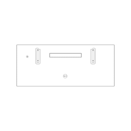 AEG glaspaneel, set, zwart, 380x896AEG 140274159056