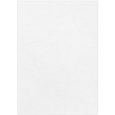 Fellowes dekblad leer, A4, voor inbindmachine, wit, 250 g, 25 stuks