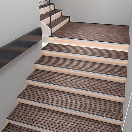Antislip trapmatten - Trapkussens loopvlakken - Veilig traplopen - Wasbaar en waterdicht - 4 stuks - Grijs