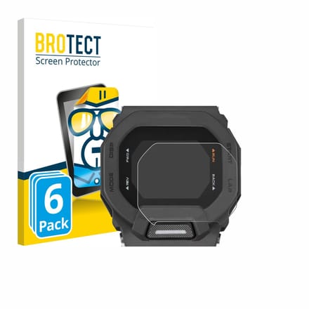BROTECT - Screenprotector voor Casio G-Shock GBD-200 - Folie Beschermfolie transparant 6 Stuks