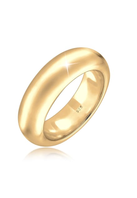 Elli PREMIUM - Ring - Bandring Modern Statement Blogger Trend 925 Silber - Dames