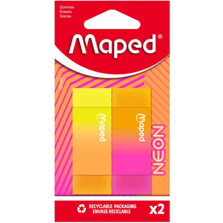Gum Maped Neon set à 2 stuks assorti
