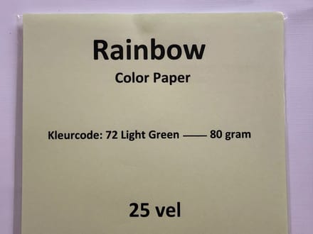 Rainbow Kl-72 licht groen 120 gram papier
