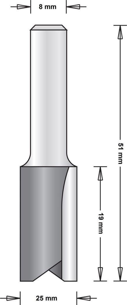 HiKOKI - Groeffrees 25x51 mm 754075