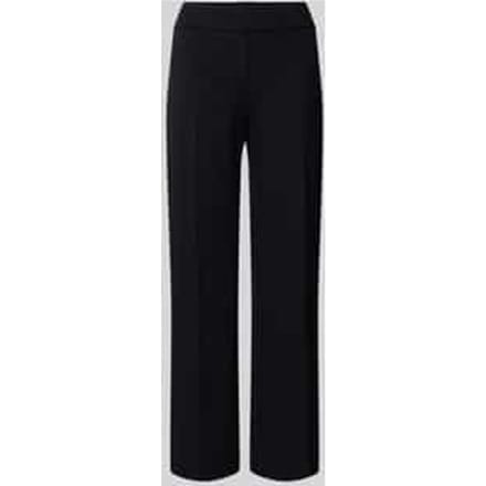 Stoffen broek met bandplooien model 'NANETTE'