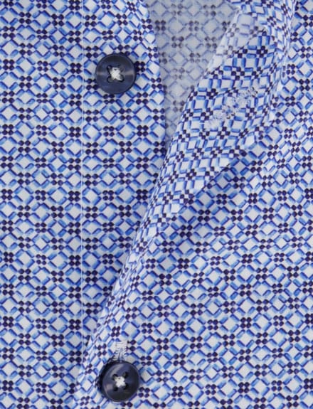 Ledub casual overhemd blauw