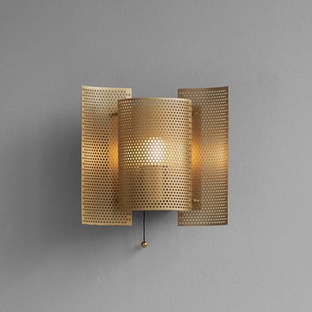 Northern Butterfly Wandlamp Geperforeerd Messing