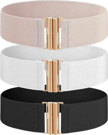 Brede Elastische Riem voor Dames - Retro Stijl, Verstelbare Tailleband, Comfortabele Modeaccessoire