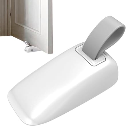 Deurwig Alarm - Deurstopper Beveiliging - Extra Veiligheid - Luid Alarm - 13 x 5.5 x 5.5 cm - Wit