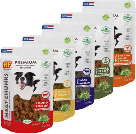 BF®Petfood Meat Chunks - Kip & Zalm - 3 x 200 gram